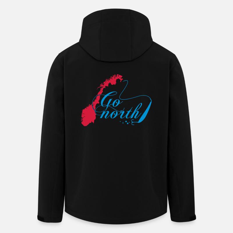 Go North! - Recycelte Männer Softshell-Jacke von Stanley/Stella - Schwarz