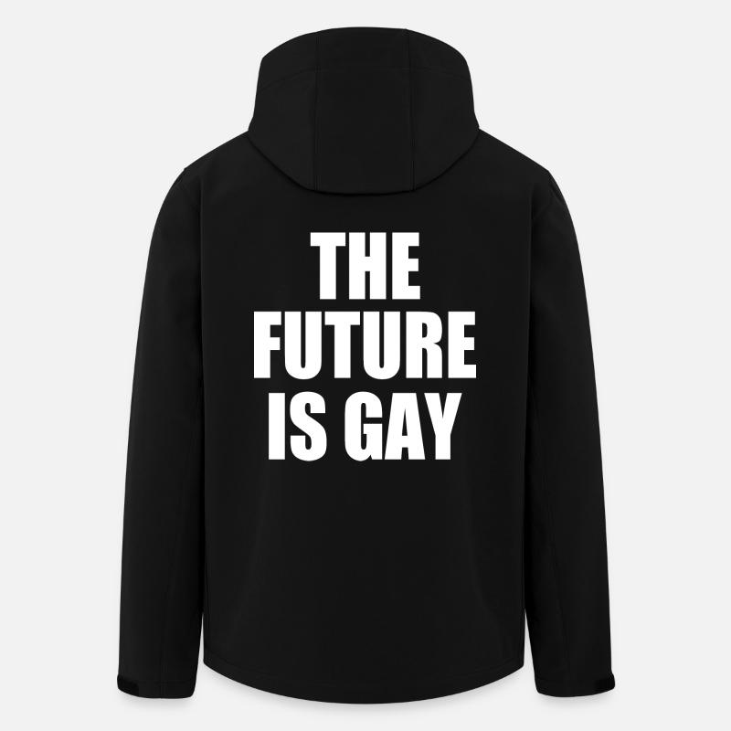 the future is gay - Men’s Recycled Softshell Jacket by Stanley/Stella - black