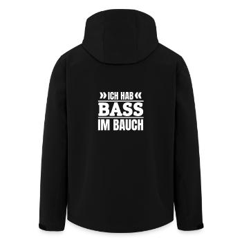 Techno Raves Raver Hardstyle Afterhour Raving - Recycelte Männer Softshell-Jacke von Stanley/Stella - Schwarz - Hinten - AI Model Male 185 light (185cm)