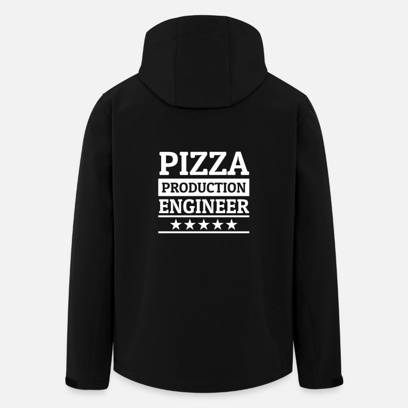 Pizza Pizzaria Ich Liebe Pizza Pizza Bäcker - Recycelte Männer Softshell-Jacke von Stanley/Stella - Schwarz