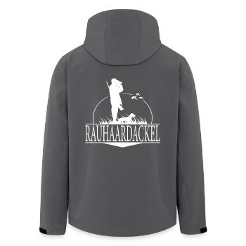 RAUHAARDACKEL Jagdhunde Jagd Jäger Wilsigns - Recycelte Männer Softshell-Jacke von Stanley/Stella - Schwarz - Hinten - AI Model Male 185 light (185cm)