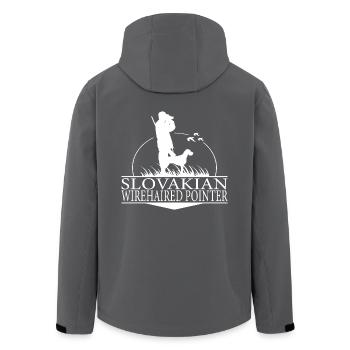 SLOVAKIAN WIREHAIRED POINTER Jagdhunde Wilsigns - Recycelte Männer Softshell-Jacke von Stanley/Stella - Schwarz - Hinten - AI Model Male 185 light (185cm)