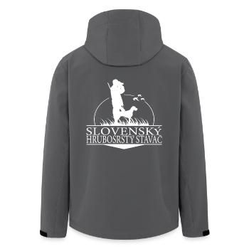 SLOVENSKY HRUBOSRSTY STAVAC Jagdhunde Wilsigns - Recycelte Männer Softshell-Jacke von Stanley/Stella - Schwarz - Hinten - AI Model Male 185 light (185cm)