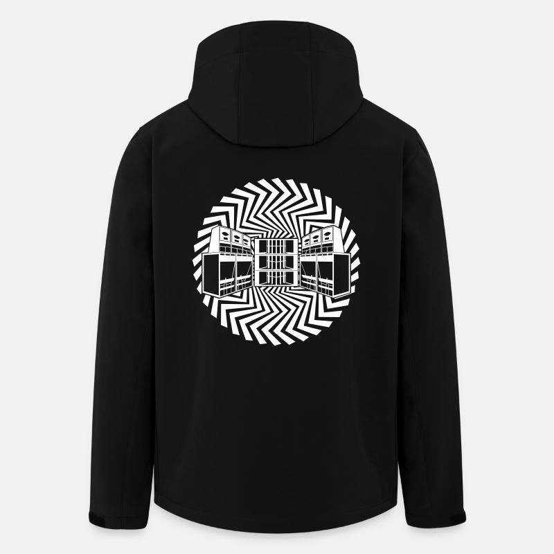 Free tekno soundsystem 23 - Men’s Recycled Softshell Jacket by Stanley/Stella - black