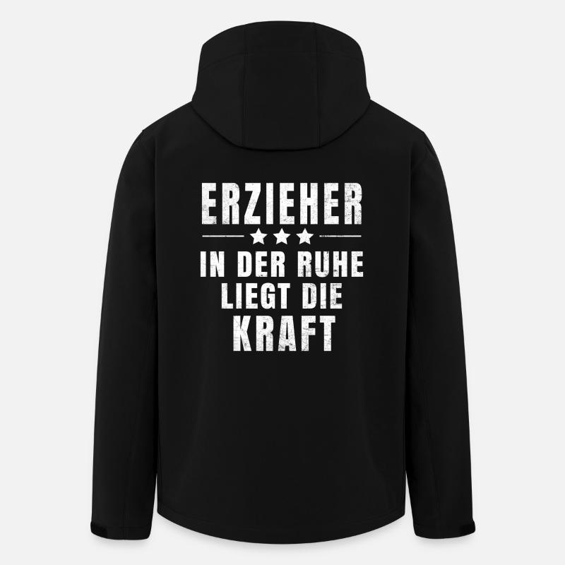 Erzieher T-Shirt - Recycelte Männer Softshell-Jacke von Stanley/Stella - Schwarz