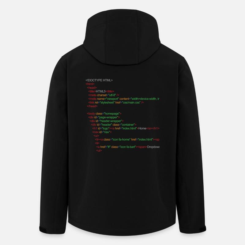 HTML5 - Recycelte Männer Softshell-Jacke von Stanley/Stella - Schwarz