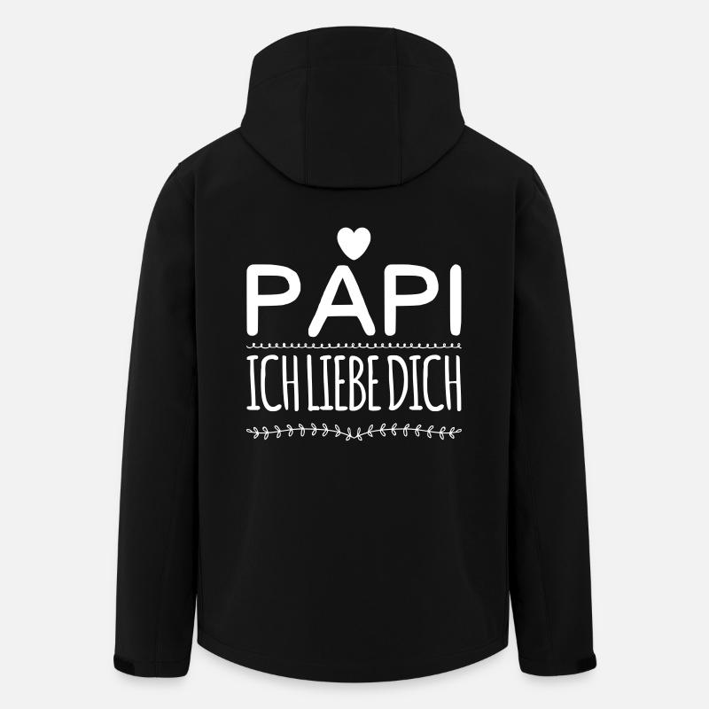 Papi Dad Love - Men’s Recycled Softshell Jacket by Stanley/Stella - black