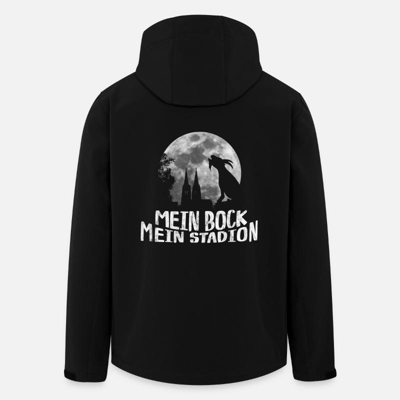 Mein Bock mein Stadion Geißbock Köln - Recycelte Männer Softshell-Jacke von Stanley/Stella - Schwarz