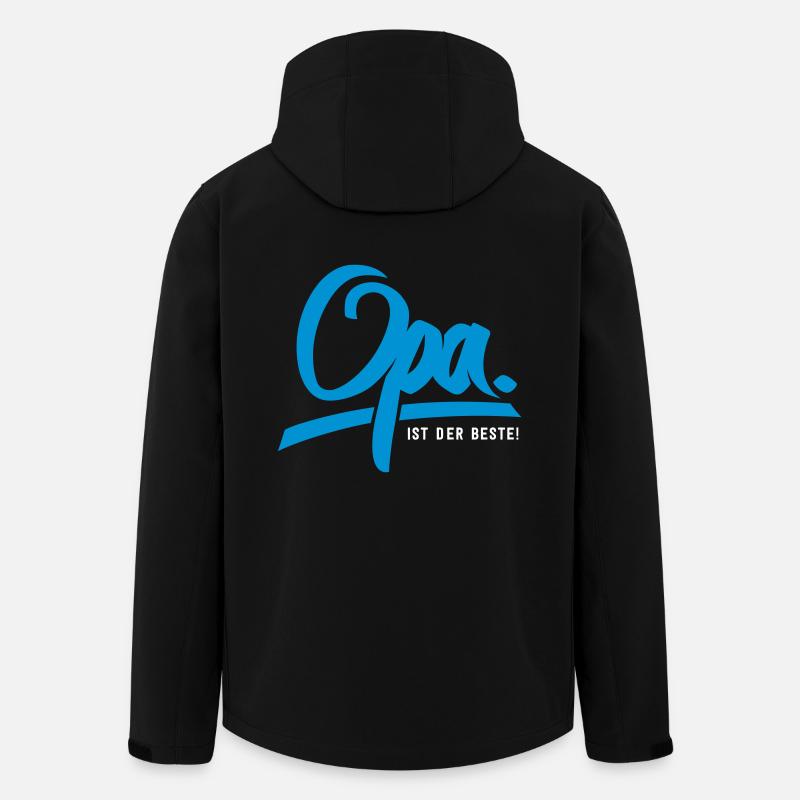 Opa ist der Beste - Recycelte Männer Softshell-Jacke von Stanley/Stella - Schwarz