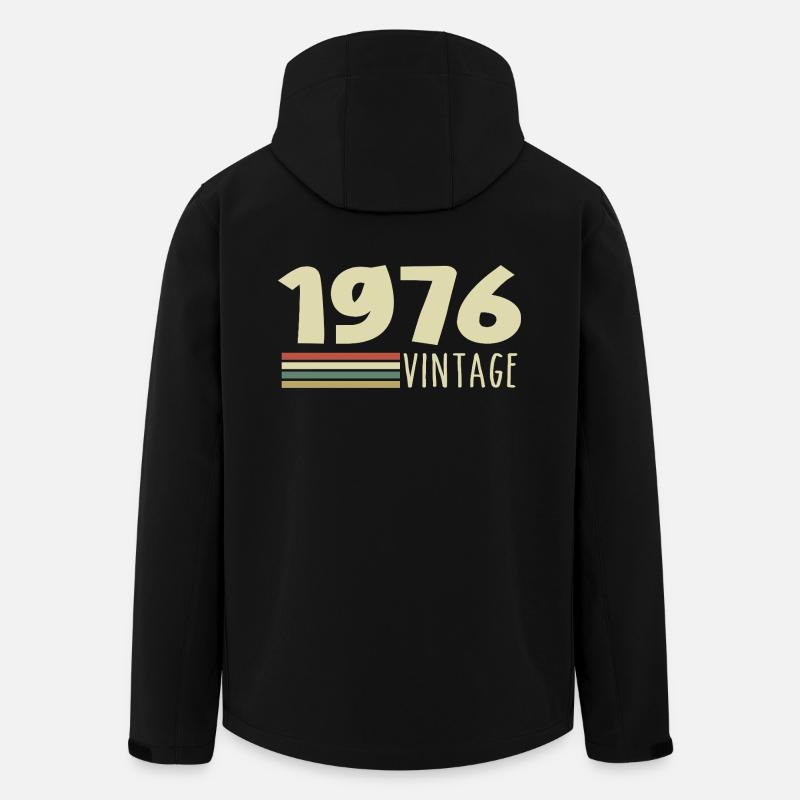 1976-Jubiläum-1976-retro-1976 - Recycelte Männer Softshell-Jacke von Stanley/Stella - Schwarz