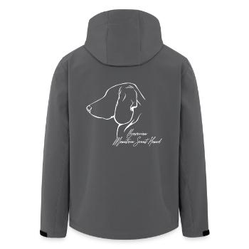 BAVARIAN MOUNTAIN SCENT HOUND Profil Hunde Hund - Recycelte Männer Softshell-Jacke von Stanley/Stella - Schwarz - Hinten - AI Model Male 185 light (185cm)