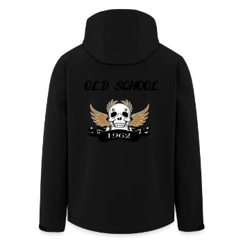 vieux school1962 - Veste softshell homme en polyester recyclé Stanley/Stella - noir - Dos - AI Model Male 185 light (185cm)