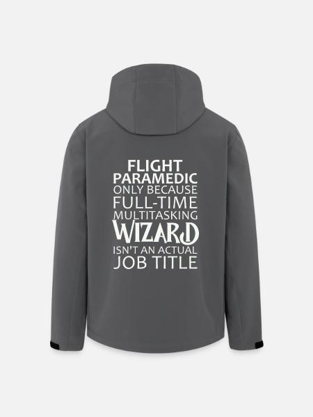 Flight Paramedic Wizard Luftrettung - Recycelte Männer Softshell-Jacke von Stanley/Stella - Schwarz