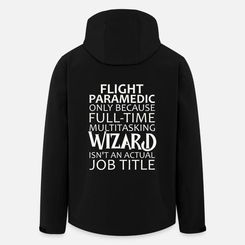 Flight Paramedic Wizard Luftrettung - Recycelte Männer Softshell-Jacke von Stanley/Stella - Schwarz