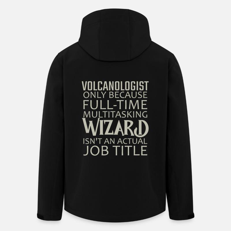 Volcanologue Sorcier Volcanologie - Veste softshell homme en polyester recyclé Stanley/Stella - noir