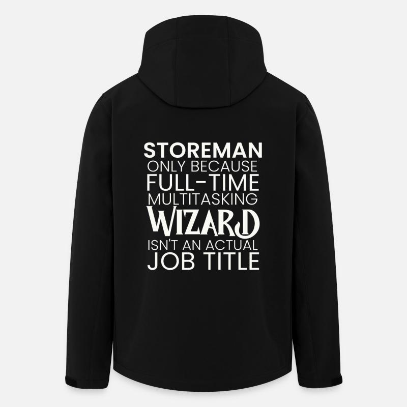 Assistant multitâche Storeman - Veste softshell homme en polyester recyclé Stanley/Stella - noir