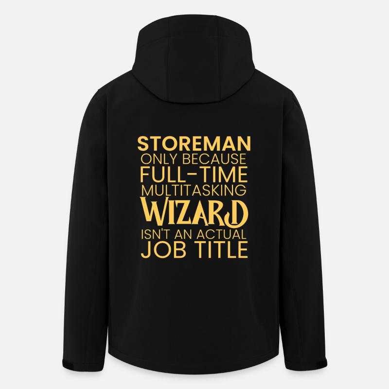 Storeman multitasking Wizard - Men’s Recycled Softshell Jacket by Stanley/Stella - black