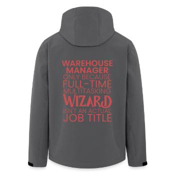 Warehouse Manager multitasking Wizard - Recycelte Männer Softshell-Jacke von Stanley/Stella - Schwarz - Hinten - AI Model Male 185 light (185cm)
