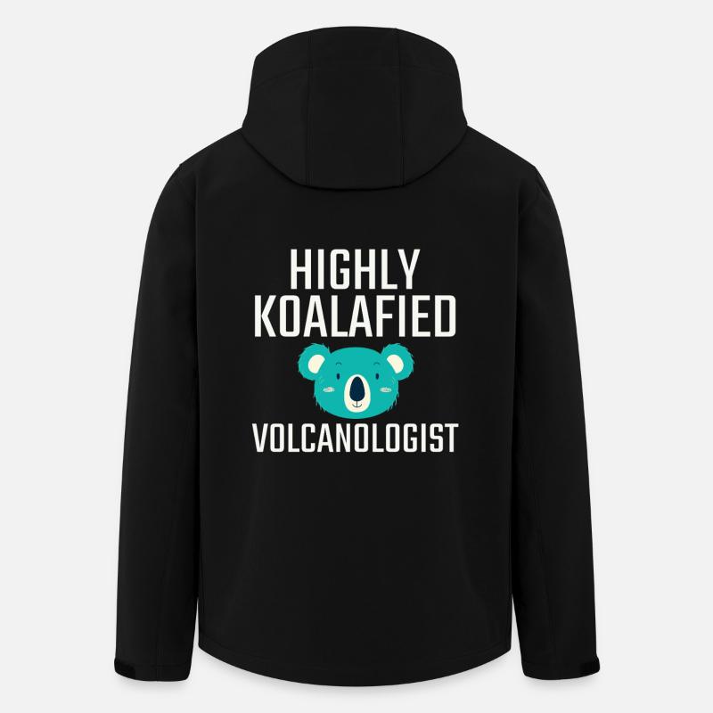 Volcanologue Koalafied Volcanologie - Veste softshell homme en polyester recyclé Stanley/Stella - noir