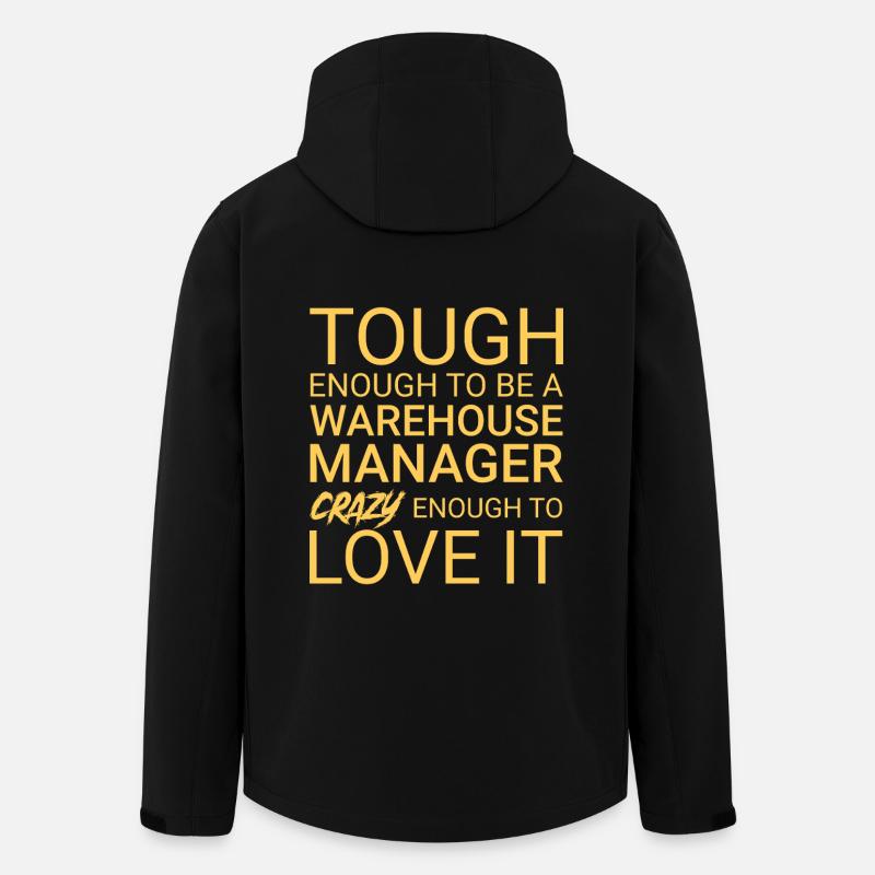 Warehouse Manager Crazy - Recycelte Männer Softshell-Jacke von Stanley/Stella - Schwarz