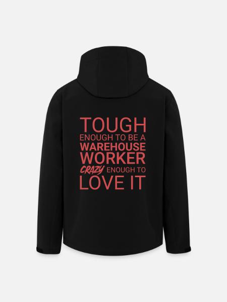 Warehouse Worker Crazy - Men’s Recycled Softshell Jacket by Stanley/Stella - black