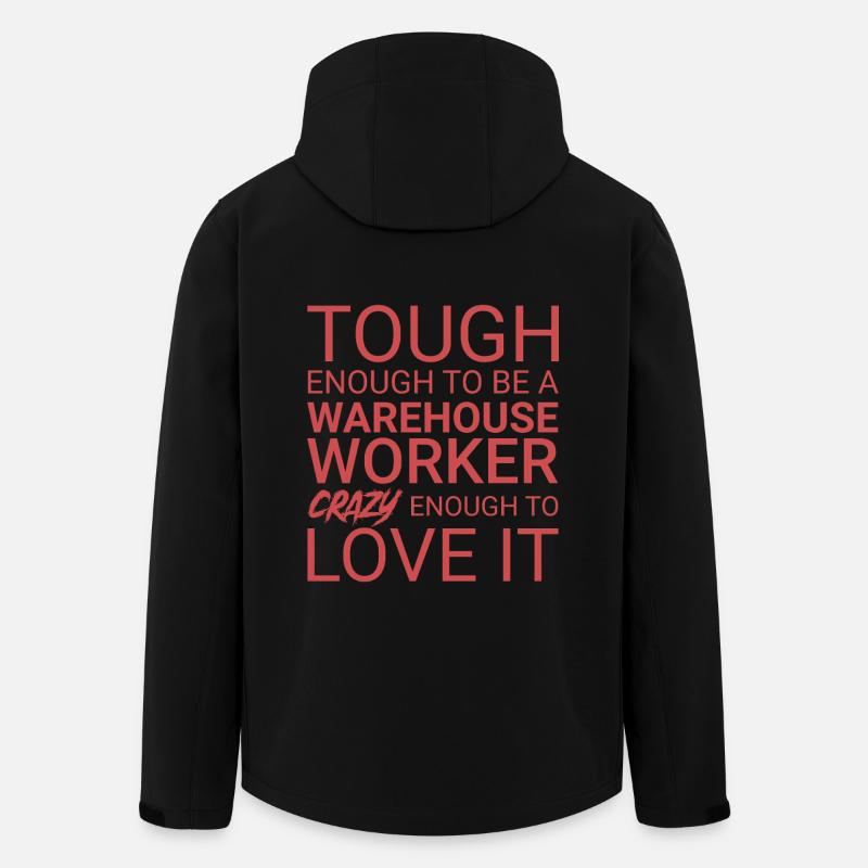 Warehouse Worker Crazy - Recycelte Männer Softshell-Jacke von Stanley/Stella - Schwarz