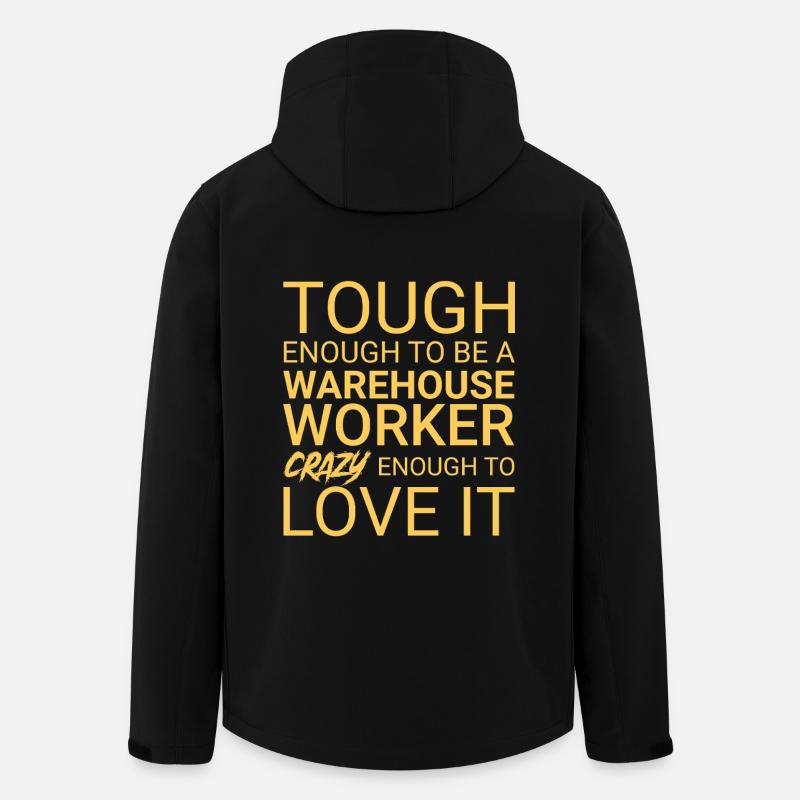 Warehouse Worker Crazy - Recycelte Männer Softshell-Jacke von Stanley/Stella - Schwarz