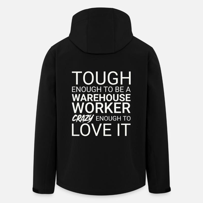 Warehouse Worker Crazy - Men’s Recycled Softshell Jacket by Stanley/Stella - black