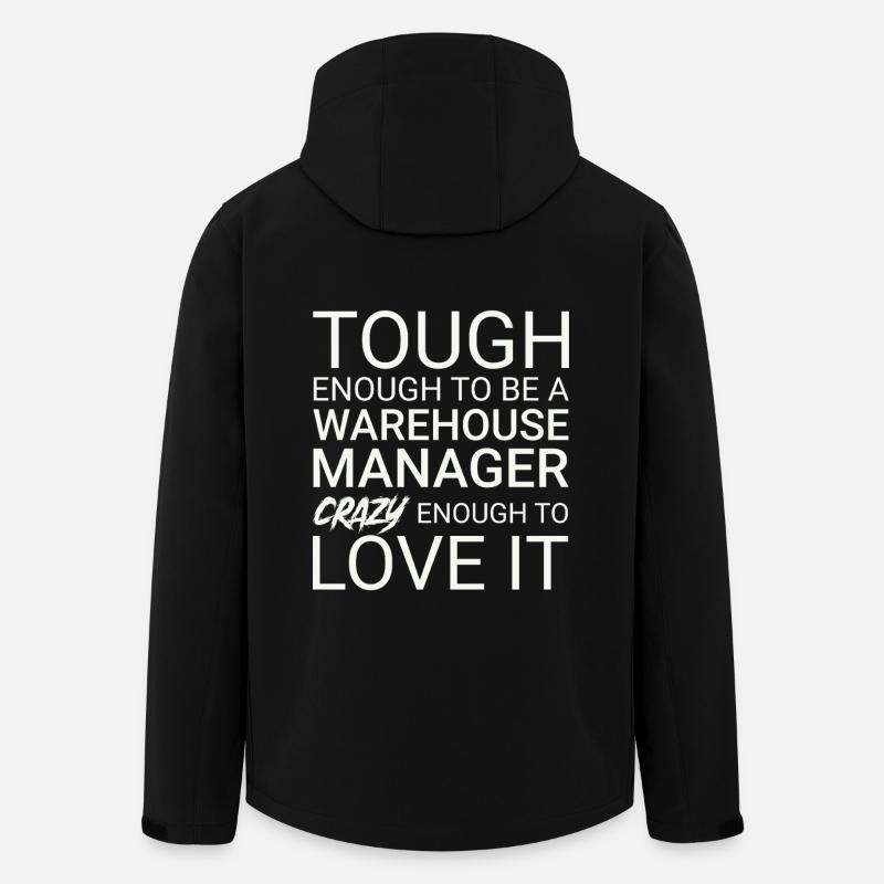 Gérant d’entrepôt Crazy - Veste softshell homme en polyester recyclé Stanley/Stella - noir