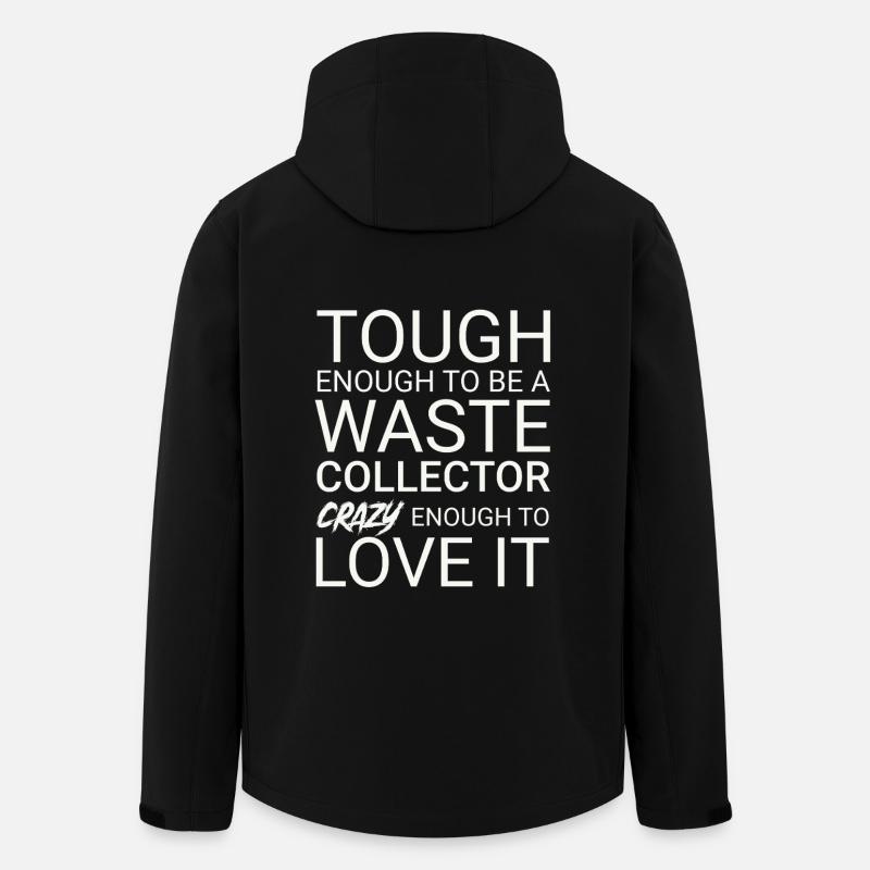 Waste collector Crazy - Men’s Recycled Softshell Jacket by Stanley/Stella - black