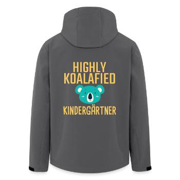 Enseignant de maternelle Koalafied - Veste softshell homme en polyester recyclé Stanley/Stella - noir - Dos - AI Model Male 185 light (185cm)