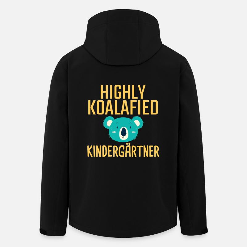 Kindergärtner Koalafied - Recycelte Männer Softshell-Jacke von Stanley/Stella - Schwarz
