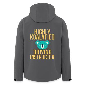 Driving Instructor Koalafied Drive Tutor - Men’s Recycled Softshell Jacket by Stanley/Stella - black - Back - AI Model Male 185 light (185cm)