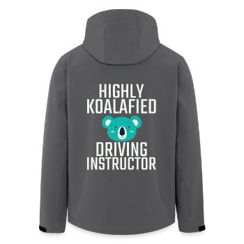 Driving Instructor Koalafied Drive Tutor - Men’s Recycled Softshell Jacket by Stanley/Stella - black - Back - AI Model Male 185 light (185cm)