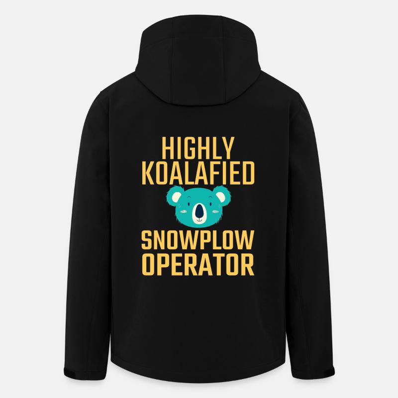 Snowplow Operator Koalafied - Men’s Recycled Softshell Jacket by Stanley/Stella - black