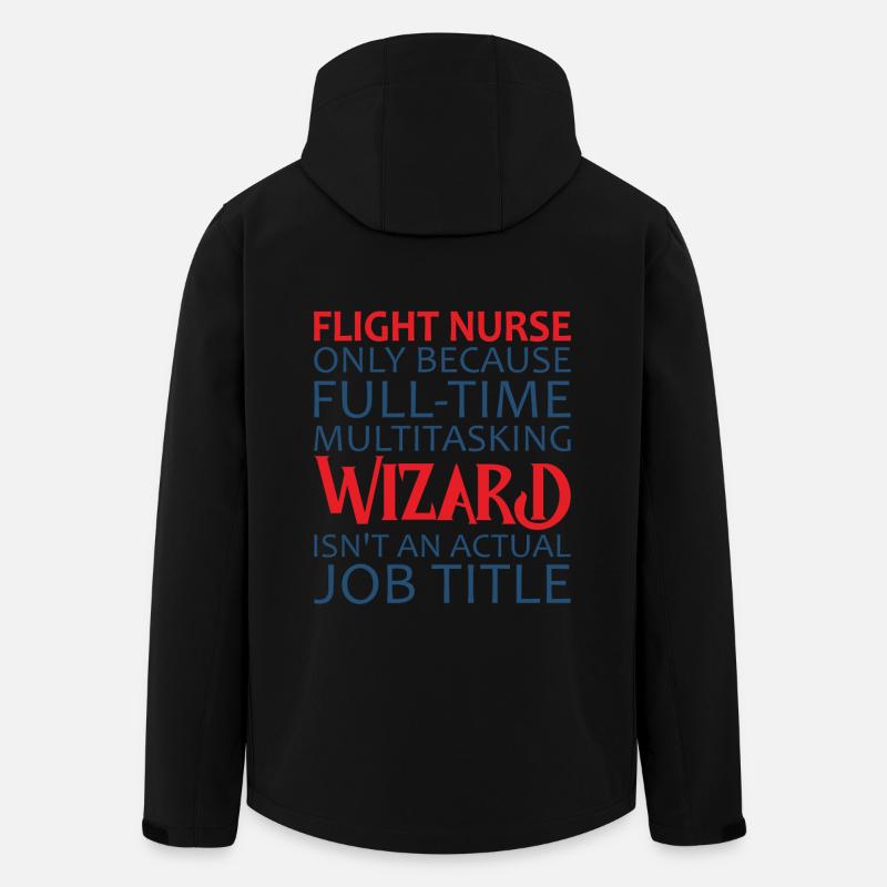 Flight Nurse Wizard Air Rescue - Men’s Recycled Softshell Jacket by Stanley/Stella - black