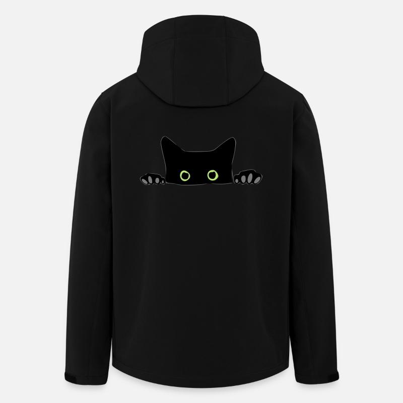 chat - Veste softshell homme en polyester recyclé Stanley/Stella - noir