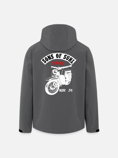 Simson Schwalbe Moped KR 51 - Recycelte Männer Softshell-Jacke von Stanley/Stella - Schwarz