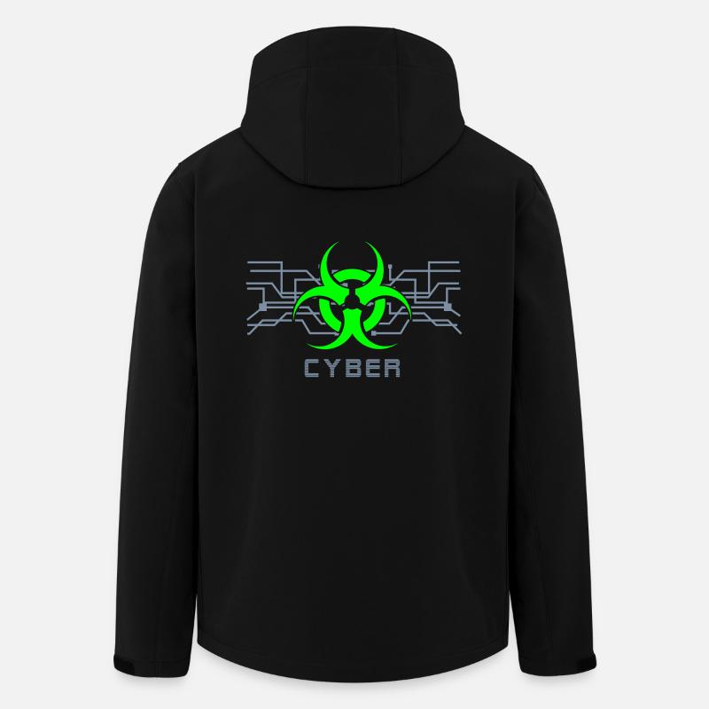 Cyber Punk - Cyber Goth Design (vecteur) - Veste softshell homme en polyester recyclé Stanley/Stella - noir