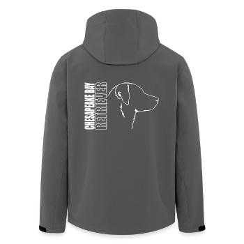 CHESAPEAKE BAY RETRIEVER Profil Hunde Hund - Recycelte Männer Softshell-Jacke von Stanley/Stella - Schwarz - Hinten - AI Model Male 185 light (185cm)