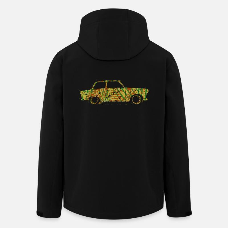 Trabi Ost Tarn - Recycelte Männer Softshell-Jacke von Stanley/Stella - Schwarz