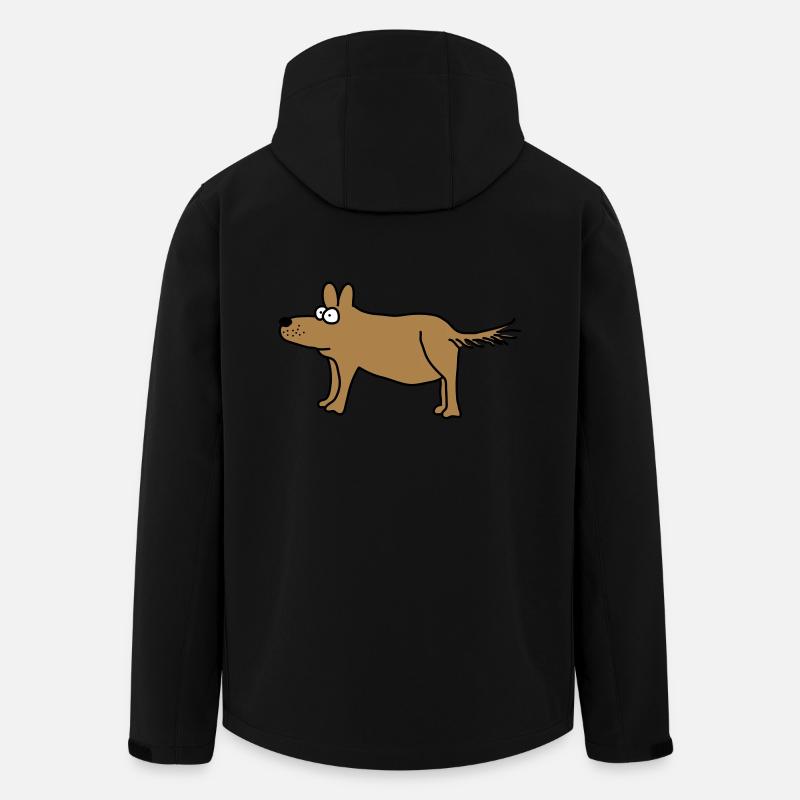 Hund - Recycelte Männer Softshell-Jacke von Stanley/Stella - Schwarz