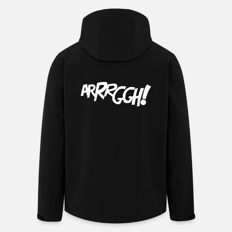 ARRRGGH! - Comic-Style - Men’s Recycled Softshell Jacket by Stanley/Stella - black