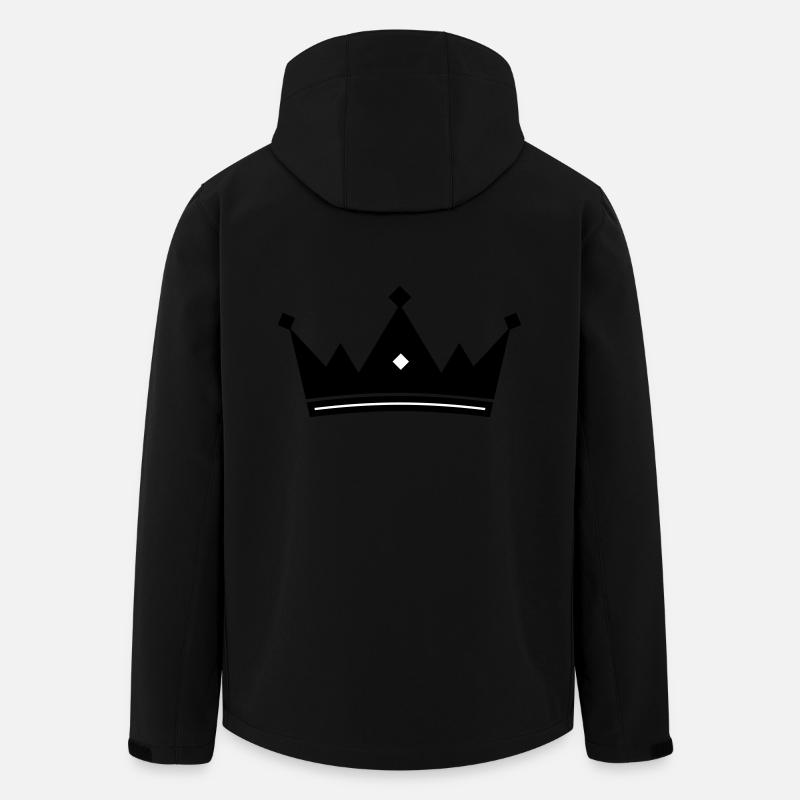 Krone - Recycelte Männer Softshell-Jacke von Stanley/Stella - Schwarz