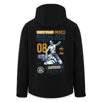 MARTIAL ARTS SPORT - Kampfsport Geschenke Shirts - Recycelte Männer Softshell-Jacke von Stanley/Stella - Schwarz - Hinten - AI Model Male 185 light (185cm)