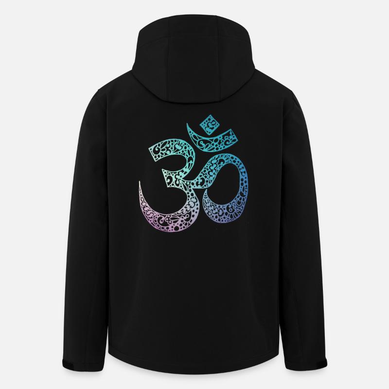 Om - Recycelte Männer Softshell-Jacke von Stanley/Stella - Schwarz