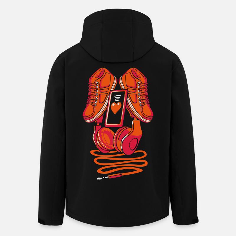 Organic hip-hop flex - Recycelte Männer Softshell-Jacke von Stanley/Stella - Schwarz