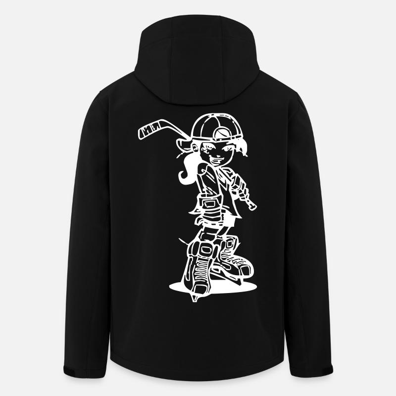 Eishockey-Mädchen - Recycelte Männer Softshell-Jacke von Stanley/Stella - Schwarz