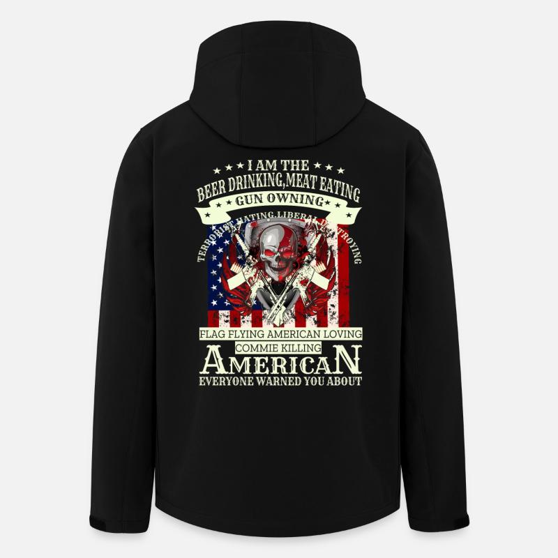 Army Skull - Recycelte Männer Softshell-Jacke von Stanley/Stella - Schwarz