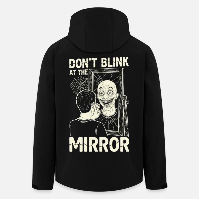 Horror Motiv Spiegelbild - Recycelte Männer Softshell-Jacke von Stanley/Stella - Schwarz